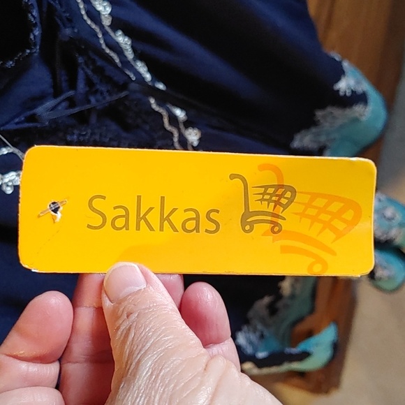 🍁NWT WOMEN'S BLUE BOHEMIAN EMBROIDERED TUNIC - Picture 4 of 8